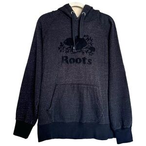 Canadian Heritage Kanga Hoodie Dark Gray Black Fleece Beaver Sweatshirt Size M